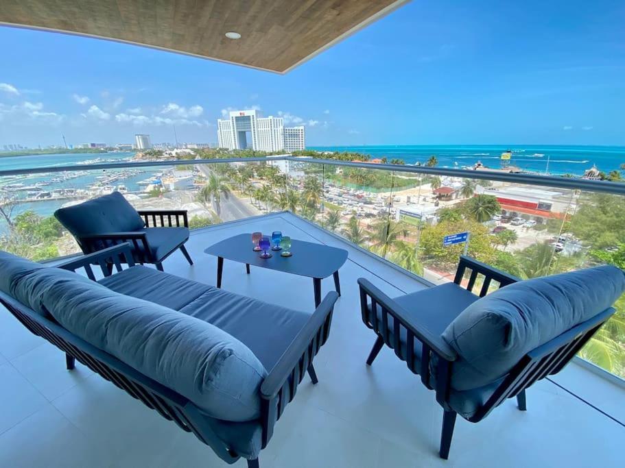 Ferienwohnung Panoramic Penthouse Cancún Exterior foto